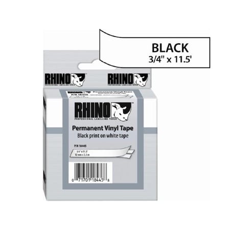 RHINO 3/4 WHITE VINYL LABELS